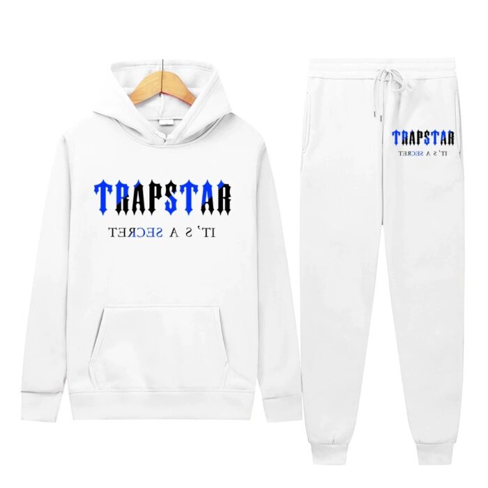 Autumn Trapstar Printed Tracksuit for Men's - white