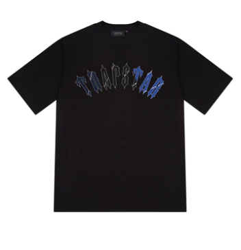 "Trapstar Irongate Barbed Wire T-Shirt - Black/Blue" "Men's black and blue graphic tee by Trapstar" "Urban streetwear fashion with Irongate Barbed Wire design" "T-shirt featuring Trapstar's distinctive barbed wire graphic" "Stylish black and blue tee with a unique design" "Eye-catching Irongate Barbed Wire-themed artwork" "Fashion-forward tee with an edgy touch" "Bold statement tee from Trapstar" "Graphic tee with a streetwise flair" "Streetwear style with a hint of rebellion"