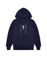 A cozy Irongate T Trap Fleece Hoodie in grey, perfect for warmth and comfort."