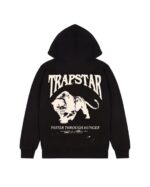 "Trapstar Panthera Hoodie - Black - A stylish and bold black hoodie featuring the Trapstar Panthera design, perfect for a daring and fashionable look."