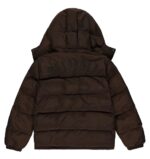 "Trapstar Brown Irongate Jacket with Detachable Hood: A versatile brown jacket with a removable hood, perfect for all-weather urban fashion."