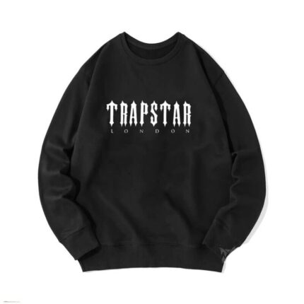 "Trapstar Merch London Sweatshirt - A trendy and stylish sweatshirt featuring Trapstar's London merchandise, perfect for a fashionable and urban look."